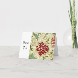 Cartão De Agradecimento William Morris Fine Red Floral Wallpaper