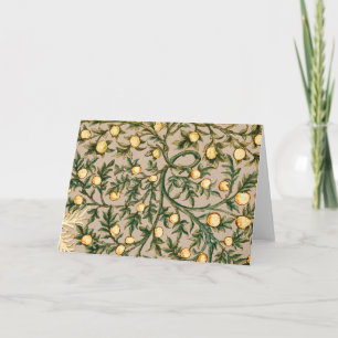 Cartão De Agradecimento William Morris Floral Fruta Garden Flower Classic