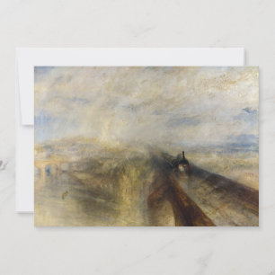 Cartão De Agradecimento William Turner - Chuva, Vapor e Velocidade