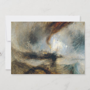 Cartão De Agradecimento William Turner - Tempestade de Neve