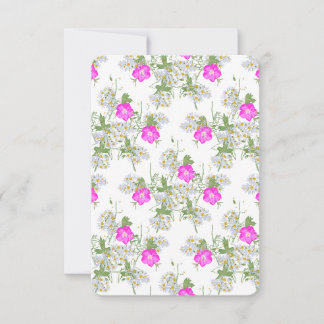 Cartão De Agradecimento Winecups and Asters - Peak Summer - Thank You Card