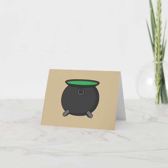 Cartão De Agradecimento Witch Cauldron (Frente)