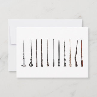 Cartão De Agradecimento Wizard Wands 
