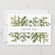 Woodland Eucalyptus Greenery Casamento Obrigado