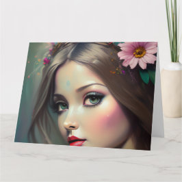 Cartão De Agradecimento Woodland Fantasy Sprite