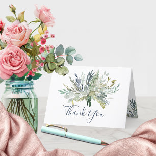 Cartão De Agradecimento Woodland Foliage Obrigado