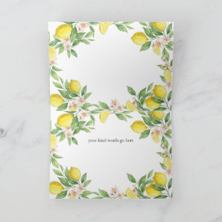 Cartão De Agradecimento Wreath Mediterranean thank you Bridesmaid card