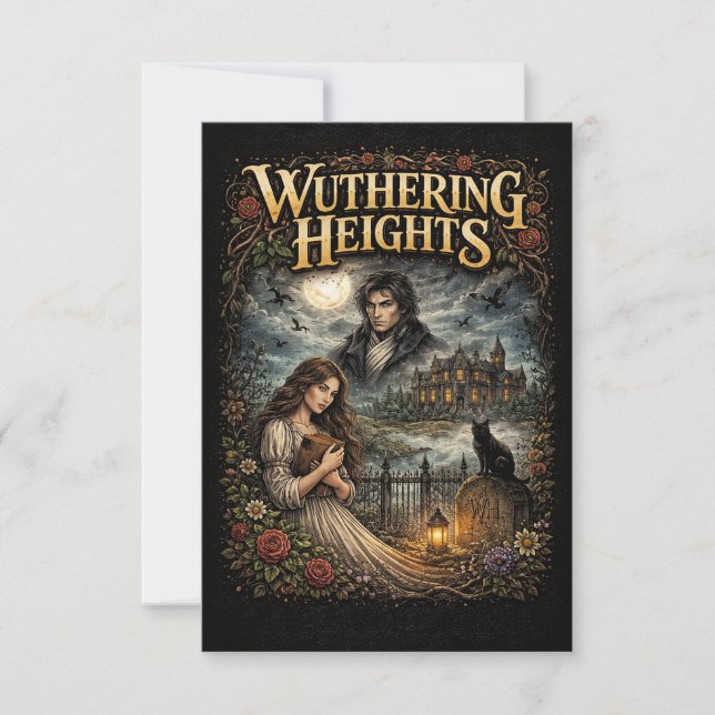 Cartão De Agradecimento Wuthering Heights (Frente)