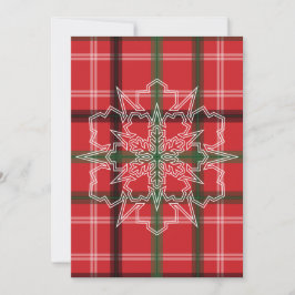 Cartão De Agradecimento Xadrez de Natal