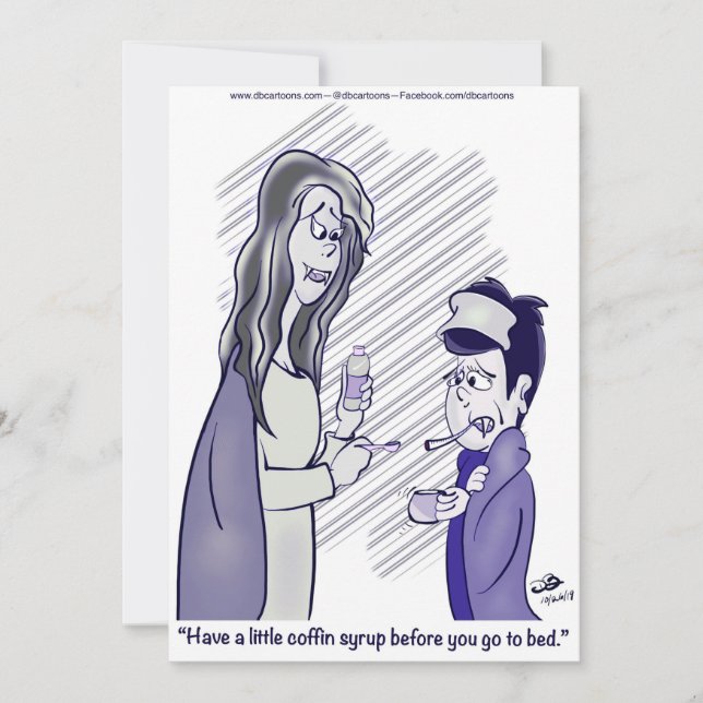 Cartão De Agradecimento Xarope Coffin (Frente)