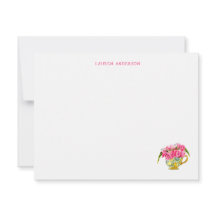 Xícara de chá elegante com rosas cor-de-rosa.