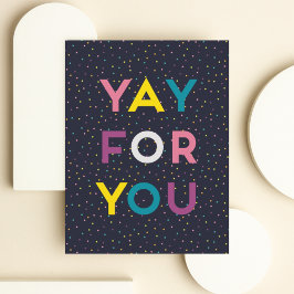 Cartão De Agradecimento Yay For You
