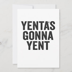 Cartão De Agradecimento Yenta's Gonna Yent Funny Jewish Hanukkah Holiday