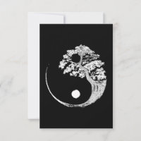 Yin Yang Bonsai Tree Budista Japonês Zen