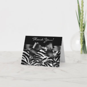 Cartão De Agradecimento Zebra Thank You Cards
