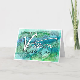 Cartão De Agradecimento Zehnte Regel der Gelassenheit – VERTRAUEN Karte