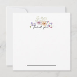 Cartão De Agradecimento Zinnia Floral Obrigado Notecard