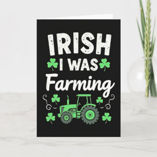 Cartão de Agricultura Irlandesa Eu Era