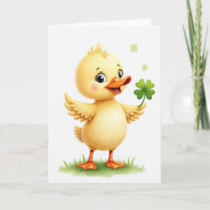 Cartão de Alegria Lucky Duckling