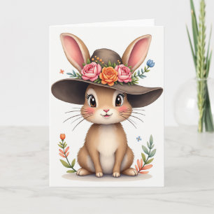 Cartão de Amigo do Coelho da Primavera