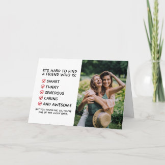 Cartão de Amizade Engraçado para Melhor Amigo