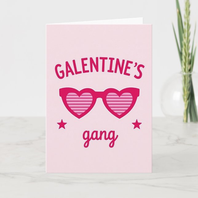 Cartão de Amizade Galentines (Frente)