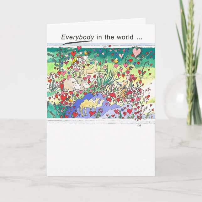 Cartão de Amizade "Safari" (Frente)