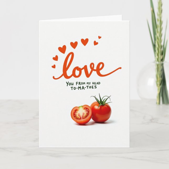 Cartão de Amor Até os Tomates (Frente)