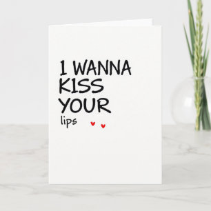 Cartão de Amor Beije Seus Lábios
