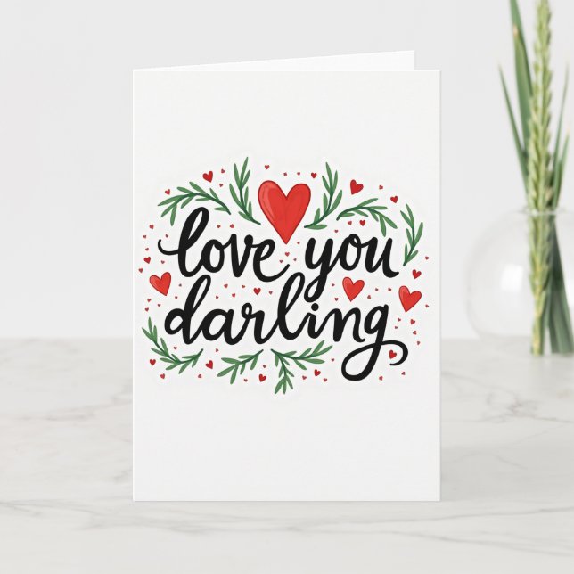 Cartão de Amor Botânico Sincero (Frente)