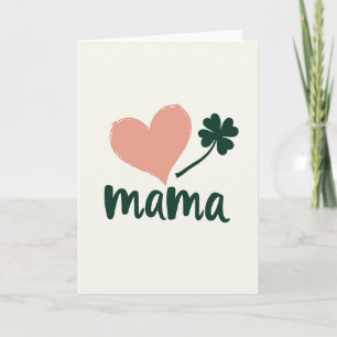 Cartão de Amor Clover Coração de Mamãe