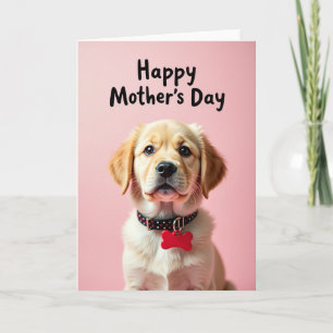 Cartão de Amor com Bolinhas para Cachorrinho