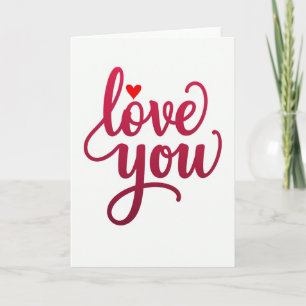 Cartão de Amor com Coração