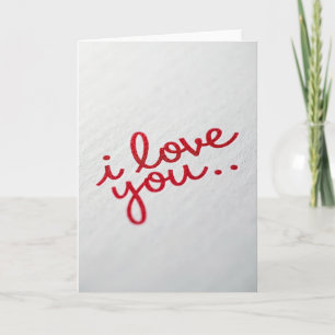 Cartão de Amor com Letra Romântica