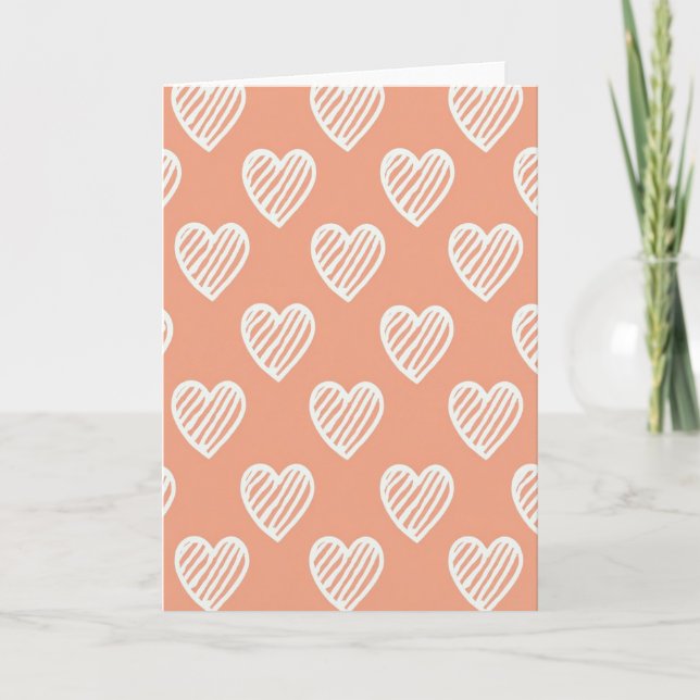 Cartão de Amor com Pêssegos Fofos (Frente)