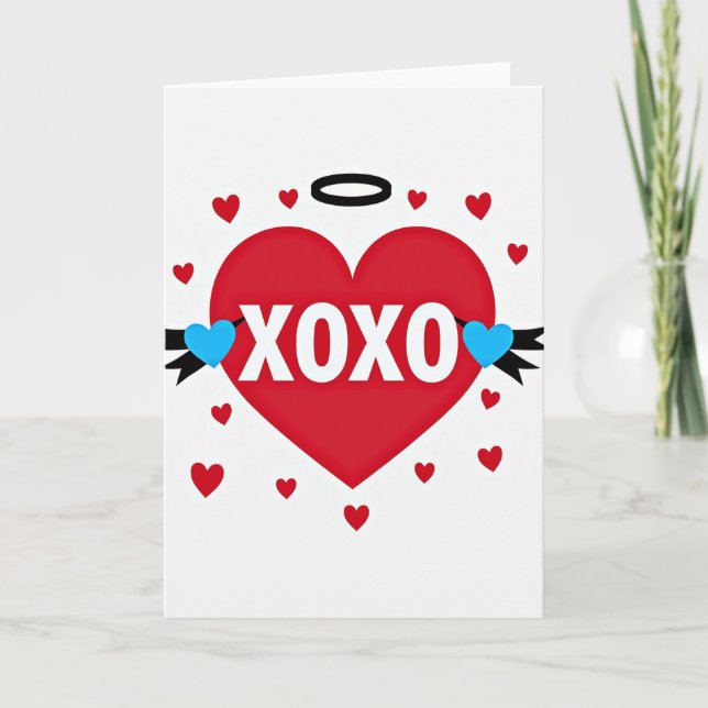 Cartão de Amor com Seta no Coração (Frente)
