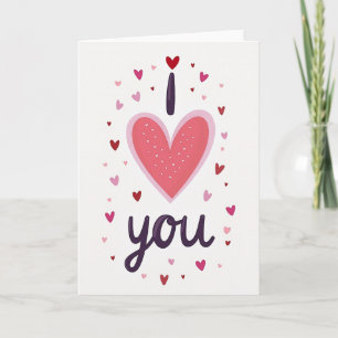 Cartão de Amor com Textura de Brilho