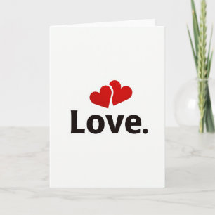 Cartão de Amor Corações Vermelhos