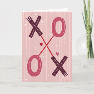 Cartão de Amor Corações Xoxo Doces