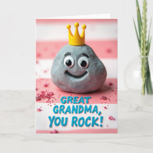 Cartão de Amor da Bisavó Pebble