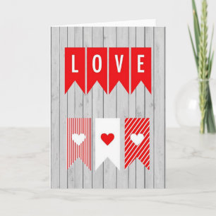 Cartão de Amor da Casa de Campo de Coração