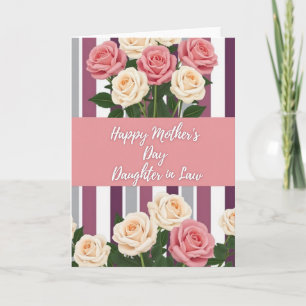 Cartão de Amor da Família Floral Listrada