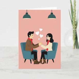 Cartão de Amor de Casal Romântico