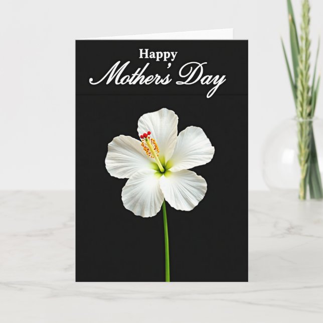 Cartão de Amor de Dia das Mães com Flores (Frente)