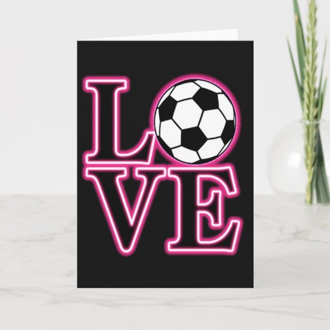 Cartão de Amor de Futebol (Frente)