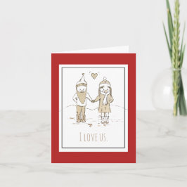 Cartão De Amor De Inverno