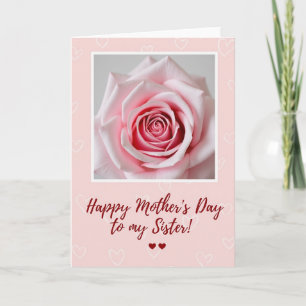 Cartão de Amor de Mãe Rosa Corado