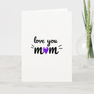 Cartão de Amor de Mãe Sincero