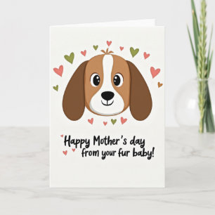 Cartão de Amor do Animal do Coração Polca