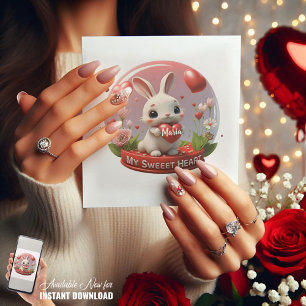 Cartão de amor do coração do dia dos namorados do